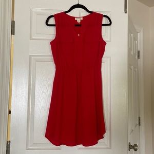 Small red sleeveless dress. NWT